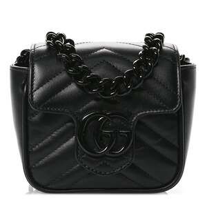 Gucci Calfskin Matelasse Monochrome Gg #243666G11B
